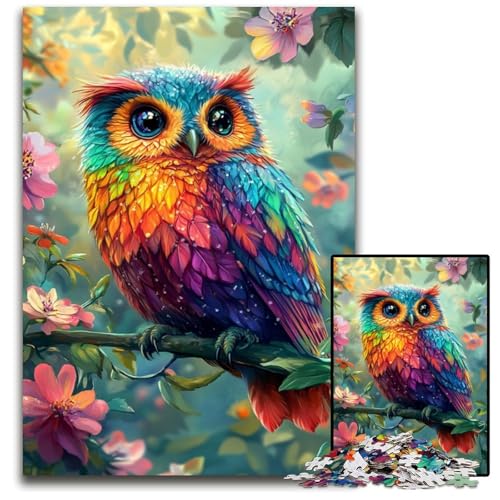 Puzzle für Erwachsene, 1000 Teile, süße kleine Eule, Holzpuzzle, schwierig und herausfordernd, tolle Geschenke und Spielzeuge für 14-Jährige, 50x75cm Puzzle für Erwachsene, 1000 Teile, süße kleine Eule, Holzpuzzle, schwierig und herausfordernd, tolle Geschenke und Spielzeuge für 14-Jährige, 50x75cm von JIANGENNF
