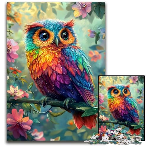Puzzle für Erwachsene, 1000 Teile, süße kleine Eule, Puzzle, Spielzeug, Geschenk, pädagogisches intellektuelles Dekomprimierungsspaß, Familienspiel, 26x38cm Puzzle für Erwachsene, 1000 Teile, süße kleine Eule, Puzzle, Spielzeug, Geschenk, pädagogisches intellektuelles Dekomprimierungsspaß, Familienspiel, 26x38cm von JIANGENNF