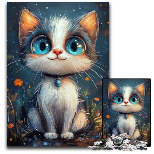 Puzzle für Erwachsene, 1000 Teile, süßes Kätzchen, Papppuzzle, Heimdekoration, Familienspaß, ab 14 Jahren, 26x38cm Puzzle für Erwachsene, 1000 Teile, süßes Kätzchen, Papppuzzle, Heimdekoration, Familienspaß, ab 14 Jahren, 26x38cm von JIANGENNF