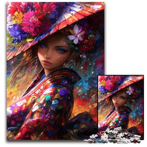 Puzzle für Erwachsene, 1000 Teile Schöne Frau Holzpuzzle für Erwachsene Lernspiel Herausforderungsspielzeug für Erwachsene Teenager 50X75CM Puzzle für Erwachsene, 1000 Teile Schöne Frau Holzpuzzle für Erwachsene Lernspiel Herausforderungsspielzeug für Erwachsene Teenager 50X75CM von JIANGENNF