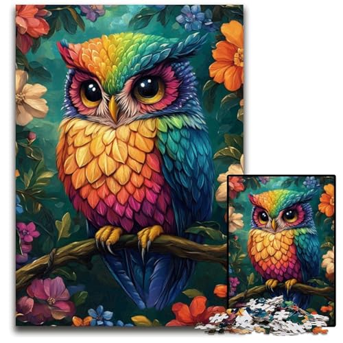 Puzzle für Erwachsene, 1000 süße kleine Eulen-Puzzles aus Pappe, lustige Spiele, ganze Familie, für Kinder ab 14 Jahren, 26x38cm Puzzle für Erwachsene, 1000 süße kleine Eulen-Puzzles aus Pappe, lustige Spiele, ganze Familie, für Kinder ab 14 Jahren, 26x38cm von JIANGENNF