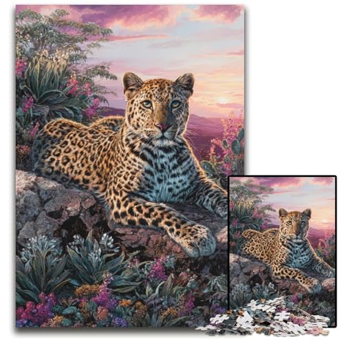 Puzzle für Erwachsene, 1000-teiliges Fantasy-Leoparden-Holzpuzzle, Heimdekoration, Familienspaß, ab 14 Jahren, 50x75cm Puzzle für Erwachsene, 1000-teiliges Fantasy-Leoparden-Holzpuzzle, Heimdekoration, Familienspaß, ab 14 Jahren, 50x75cm von JIANGENNF