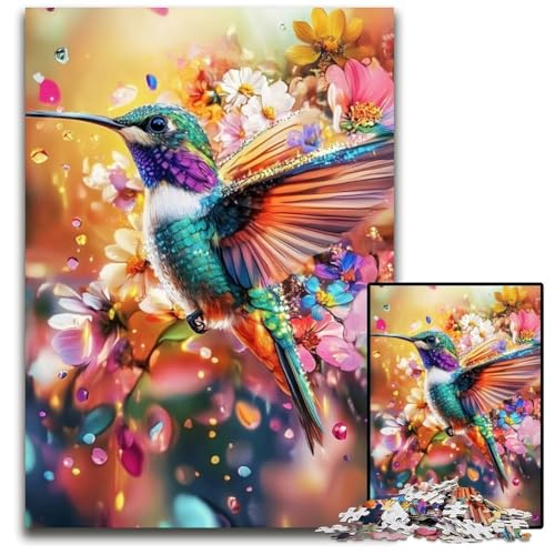 Puzzle für Erwachsene, 1000-teiliges Kolibri-Puzzle aus Pappe, Weihnachten, Halloween, Ostern, Neujahr, 26x38cm Puzzle für Erwachsene, 1000-teiliges Kolibri-Puzzle aus Pappe, Weihnachten, Halloween, Ostern, Neujahr, 26x38cm von JIANGENNF