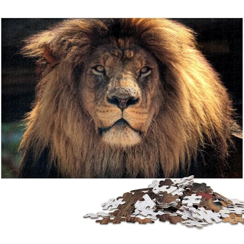 Puzzle für Erwachsene, 1000-teiliges Löwenpuzzle für Erwachsene, ideal für Familienspaß, Entspannung, 26 x 38 cm / 10,23 x 14,96 Zoll Puzzle für Erwachsene, 1000-teiliges Löwenpuzzle für Erwachsene, ideal für Familienspaß, Entspannung, 26 x 38 cm / 10,23 x 14,96 Zoll von JIANGENNF