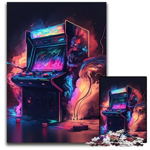 Puzzle für Erwachsene, 1000-teiliges Neon-Spiel, Denkspiel für Teenager, 26x38cm/10,23x14,96 Zoll Puzzle für Erwachsene, 1000-teiliges Neon-Spiel, Denkspiel für Teenager, 26x38cm/10,23x14,96 Zoll von JIANGENNF