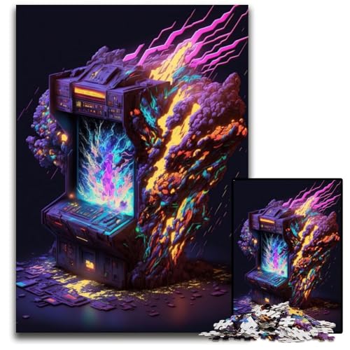 Puzzle für Erwachsene, 1000-teiliges Neon-Spiel, anspruchsvolle Puzzles, DIY-Kunstdekor, 50x75cm/19,68x29,52 Zoll Puzzle für Erwachsene, 1000-teiliges Neon-Spiel, anspruchsvolle Puzzles, DIY-Kunstdekor, 50x75cm/19,68x29,52 Zoll von JIANGENNF