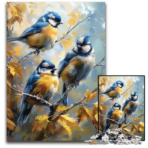 Puzzle für Erwachsene, 1000-teiliges Ölgemälde mit Titten, Holzpuzzle für Erwachsene, Lernspiel, Herausforderungsspielzeug für Erwachsene Teenager, 50x75cm von JIANGENNF