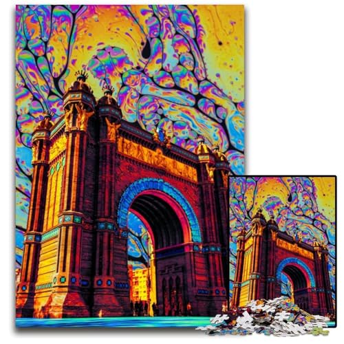 Puzzle für Erwachsene, 1000-teiliges Papppuzzle Everlasting Spring, ideal für Verliebte, perfektes Weihnachts-, Neujahrs- und Valentinstagsgeschenk, 26x38cm/10,23x14,96 Zoll von JIANGENNF