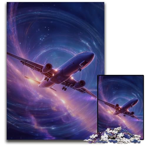 Puzzle für Erwachsene, 1000-teiliges Puzzle, Farbflugzeug-Holzpuzzle, Heimdekoration, Familienspaß, ab 14 Jahren, 50x75cm Puzzle für Erwachsene, 1000-teiliges Puzzle, Farbflugzeug-Holzpuzzle, Heimdekoration, Familienspaß, ab 14 Jahren, 50x75cm von JIANGENNF