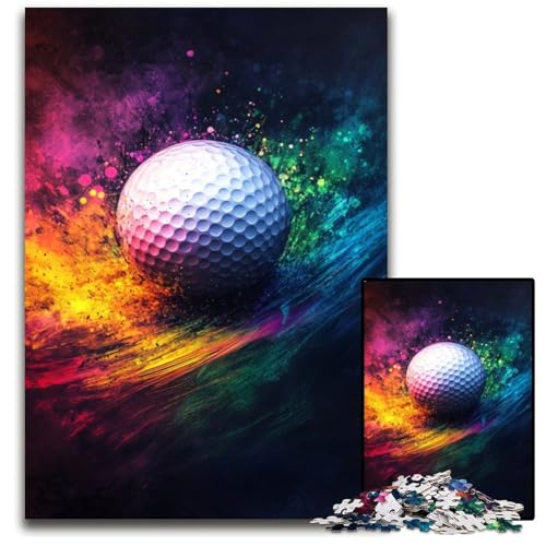 Puzzle für Erwachsene, 1000-teiliges Puzzle, Golf-Holzpuzzle, Heimdekoration, Familienspaß, ab 14 Jahren, 50x75cm Puzzle für Erwachsene, 1000-teiliges Puzzle, Golf-Holzpuzzle, Heimdekoration, Familienspaß, ab 14 Jahren, 50x75cm von JIANGENNF