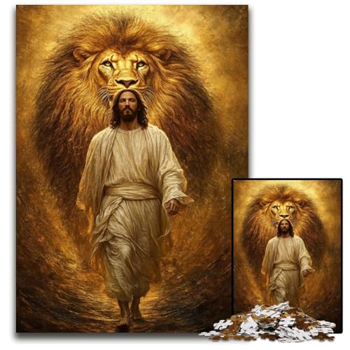 Puzzle für Erwachsene, 1000-teiliges Puzzle, Jesus-Holzpuzzle, Heimdekoration, Familienspaß, ab 14 Jahren, 50x75cm Puzzle für Erwachsene, 1000-teiliges Puzzle, Jesus-Holzpuzzle, Heimdekoration, Familienspaß, ab 14 Jahren, 50x75cm von JIANGENNF