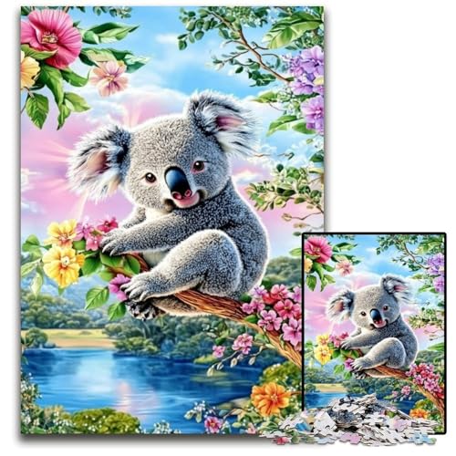 Puzzle für Erwachsene, 1000-teiliges Puzzle, Koala-Holzpuzzle, Heimdekoration, Familienspaß, ab 14 Jahren, 50x75cm Puzzle für Erwachsene, 1000-teiliges Puzzle, Koala-Holzpuzzle, Heimdekoration, Familienspaß, ab 14 Jahren, 50x75cm von JIANGENNF