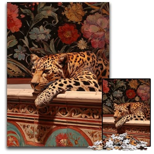 Puzzle für Erwachsene, 1000-teiliges Puzzle, Leoparden-Holzpuzzle, Heimdekoration, Familienspaß, ab 14 Jahren, 50x75cm Puzzle für Erwachsene, 1000-teiliges Puzzle, Leoparden-Holzpuzzle, Heimdekoration, Familienspaß, ab 14 Jahren, 50x75cm von JIANGENNF