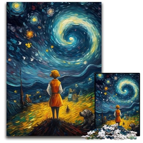 Puzzle für Erwachsene, 1000-teiliges Puzzle Der kleine Prinz des Nachthimmels, Papppuzzle, Heimdekoration, Familienspaß, ab 14 Jahren, 26x38cm Puzzle für Erwachsene, 1000-teiliges Puzzle Der kleine Prinz des Nachthimmels, Papppuzzle, Heimdekoration, Familienspaß, ab 14 Jahren, 26x38cm von JIANGENNF