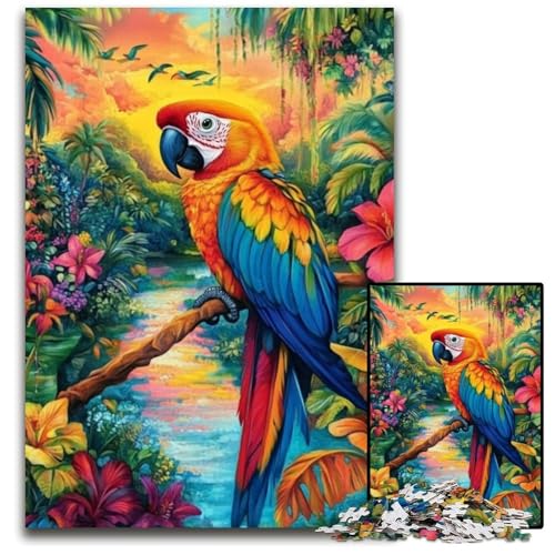 Puzzle für Erwachsene, 1000-teiliges Puzzle Dschungeule, Kartonpuzzle, Heimdekoration, Familienspaß, ab 14 Jahren, 26x38cm Puzzle für Erwachsene, 1000-teiliges Puzzle Dschungeule, Kartonpuzzle, Heimdekoration, Familienspaß, ab 14 Jahren, 26x38cm von JIANGENNF