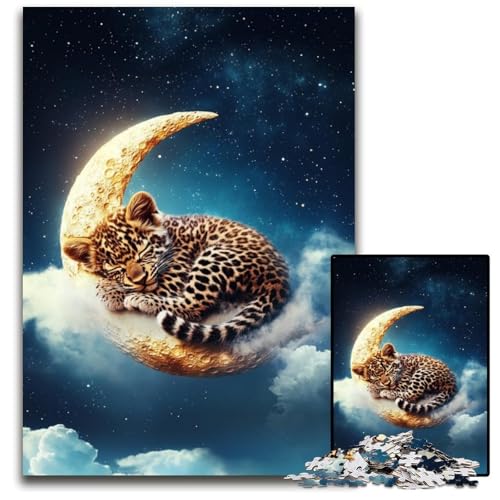 Puzzle für Erwachsene, 1000-teiliges Puzzle Giraffe auf dem Mond, Kartonpuzzle, Lernspielzeug, ganze Familie, ab 14 Jahren, 26x38cm Puzzle für Erwachsene, 1000-teiliges Puzzle Giraffe auf dem Mond, Kartonpuzzle, Lernspielzeug, ganze Familie, ab 14 Jahren, 26x38cm von JIANGENNF