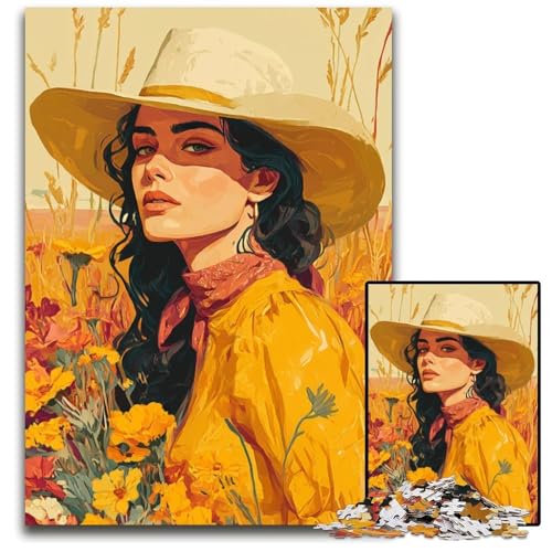 Puzzle für Erwachsene, 1000-teiliges Puzzle Sommermädchen, Kartonpuzzle, Heimdekoration, Familienspaß, ab 14 Jahren, 26x38cm Puzzle für Erwachsene, 1000-teiliges Puzzle Sommermädchen, Kartonpuzzle, Heimdekoration, Familienspaß, ab 14 Jahren, 26x38cm von JIANGENNF