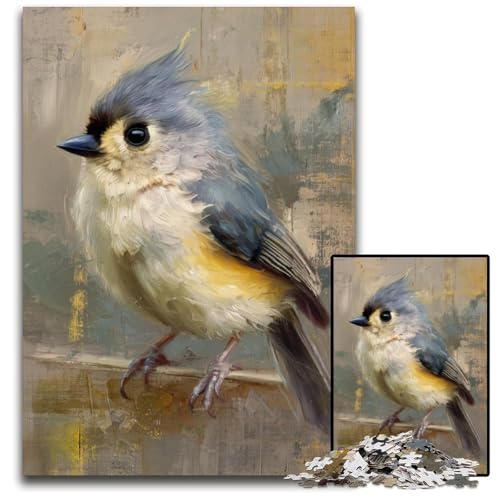 Puzzle für Erwachsene, 1000-teiliges Spatzen-Holzpuzzle für Erwachsene, Lernspiel, Herausforderungsspielzeug für Erwachsene Teenager, 50x75cm von JIANGENNF