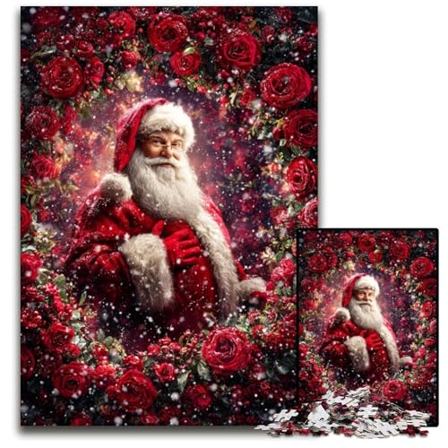 Puzzle für Erwachsene, 1000-teiliges Weihnachtsmann-Puzzle aus Pappe, Heimdekoration, Familienspaß, ab 14 Jahren, 26x38cm Puzzle für Erwachsene, 1000-teiliges Weihnachtsmann-Puzzle aus Pappe, Heimdekoration, Familienspaß, ab 14 Jahren, 26x38cm von JIANGENNF