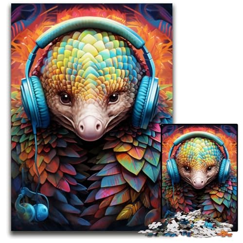 Puzzle für Erwachsene, 1000-teiliges buntes Papageien-Puzzle für Erwachsene, farbenfrohe Heimdekoration und interaktives Familienspiel, 26x38cm/10,23x14,96 Zoll von JIANGENNF