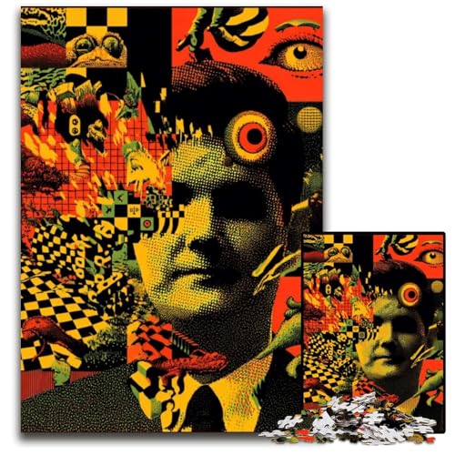 Puzzle für Erwachsene, 1000-teiliges psychedelisches Kunst-Kartonpuzzle, Heimdekoration, Familienspaß, ab 14 Jahren, 26x38cm Puzzle für Erwachsene, 1000-teiliges psychedelisches Kunst-Kartonpuzzle, Heimdekoration, Familienspaß, ab 14 Jahren, 26x38cm von JIANGENNF