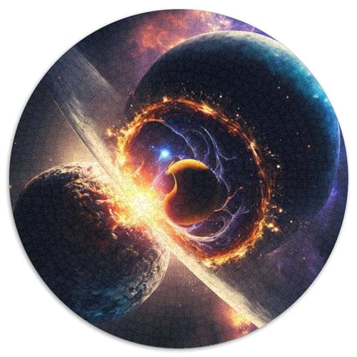 Puzzle für Erwachsene,1000 Teile,Farben des Weltraumplaneten,1000-teiliges rundes Puzzle für Erwachsene,pädagogisches Denkspiel,künstlerische Heim- und Bürodekoration,ab 14 Jahren (67,5 x 67,5 cm) Puzzle für Erwachsene,1000 Teile,Farben des Weltraumplaneten,1000-teiliges rundes Puzzle für Erwachsene,pädagogisches Denkspiel,künstlerische Heim- und Bürodekoration,ab 14 Jahren (67,5 x 67,5 cm) von JIANGENNF