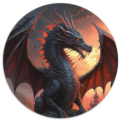 Puzzle für Erwachsene,1000 Teile,Fliegender Drache,1000-teiliges rundes Puzzle für Erwachsene,lustige Aktivität für die ganze Familie,Herausforderung für das Gehirn, Teenager Puzzle für Erwachsene,1000 Teile,Fliegender Drache,1000-teiliges rundes Puzzle für Erwachsene,lustige Aktivität für die ganze Familie,Herausforderung für das Gehirn, Teenager von JIANGENNF