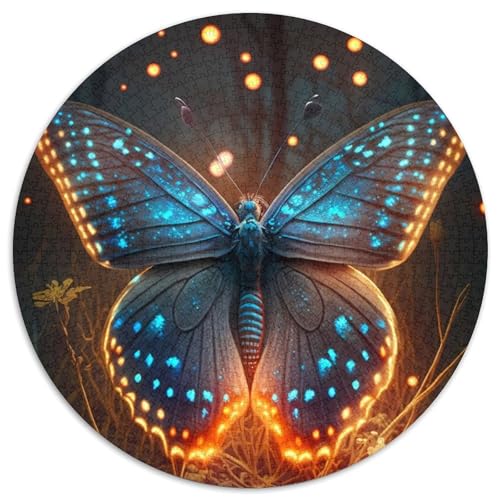 Puzzle für Erwachsene,1000 Teile,Schmetterling,magisch,1000-teiliges rundes Puzzle für Erwachsene,pädagogisches Denkspiel,künstlerische Heim- und Bürodekoration,ab 14 Jahren (Größe 67,5 x 67,5 cm) Puzzle für Erwachsene,1000 Teile,Schmetterling,magisch,1000-teiliges rundes Puzzle für Erwachsene,pädagogisches Denkspiel,künstlerische Heim- und Bürodekoration,ab 14 Jahren (Größe 67,5 x 67,5 cm) von JIANGENNF