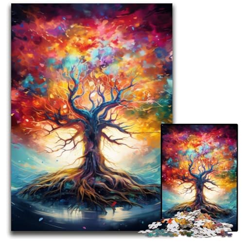 Puzzle für Erwachsene „Baum des Lebens“, 1000 Teile, Papppuzzle, pädagogische Aktivität zur Verbesserung kognitiver Fähigkeiten, 26x38cm/10,23x14,96 Zoll Puzzle für Erwachsene „Baum des Lebens“, 1000 Teile, Papppuzzle, pädagogische Aktivität zur Verbesserung kognitiver Fähigkeiten, 26x38cm/10,23x14,96 Zoll von JIANGENNF