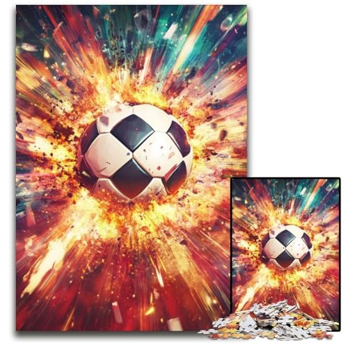 Puzzle für Erwachsene 1000 Graffiti-Fußball-Puzzles aus Holz, Lernspiele zum Stressabbau, Heimdekorationsspielzeug für 14-Jährige, 50x75cm Puzzle für Erwachsene 1000 Graffiti-Fußball-Puzzles aus Holz, Lernspiele zum Stressabbau, Heimdekorationsspielzeug für 14-Jährige, 50x75cm von JIANGENNF