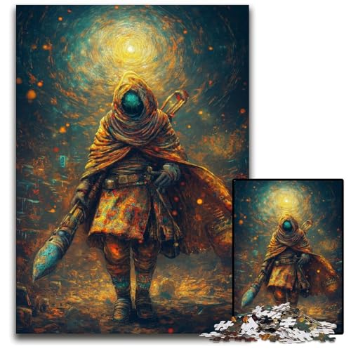 Puzzle für Erwachsene 1000 Puzzles Anime-Krieger Puzzle Spielzeug Geschenk Pädagogisches intellektuelles Dekomprimierungsspaß Familienspiel 50X75CM von JIANGENNF