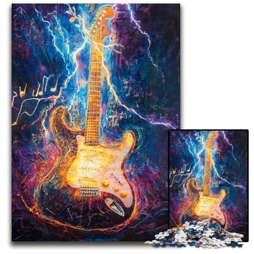 Puzzle für Erwachsene 1000 Stück, kosmische Gitarre, Holzpuzzle, dekomprimierendes intellektuelles Lernspielzeug, gutes Geschenk für Erwachsene und Teenager, 50x75cm Puzzle für Erwachsene 1000 Stück, kosmische Gitarre, Holzpuzzle, dekomprimierendes intellektuelles Lernspielzeug, gutes Geschenk für Erwachsene und Teenager, 50x75cm von JIANGENNF