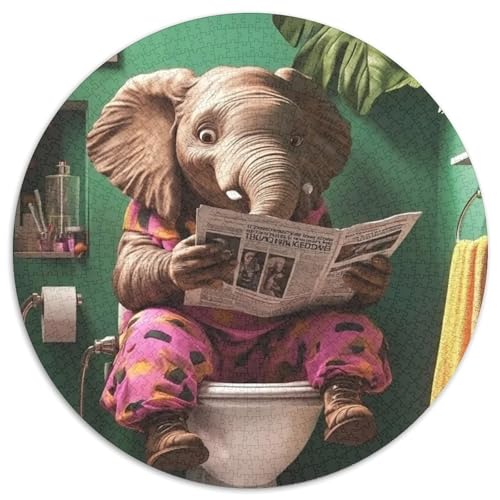 Puzzle für Erwachsene Von Tieren bis zur Toilette, 1000-teiliges Puzzle für Erwachsene, pädagogisches Denkspiel, künstlerische Heim- und Bürodekoration, ab 14 Jahren (Größe 67,5 x 67,5 cm) von JIANGENNF