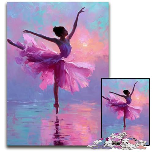 Puzzle für Erwachsene mit 1000 Teilen, Balletttänzerin, Holzpuzzle, pädagogisches Denkspiel, künstlerische Heim- und Bürodekoration, ab 14 Jahren, 50x75cm Puzzle für Erwachsene mit 1000 Teilen, Balletttänzerin, Holzpuzzle, pädagogisches Denkspiel, künstlerische Heim- und Bürodekoration, ab 14 Jahren, 50x75cm von JIANGENNF