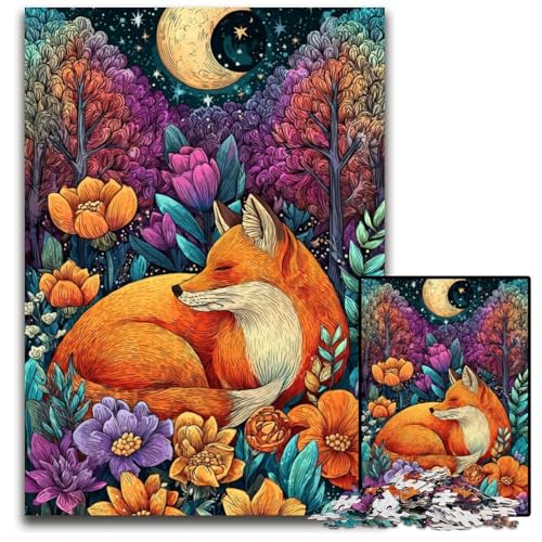 Puzzle für Erwachsene mit 1000 Teilen, Dschungelfuchs, Kartonpuzzle, pädagogisches Denkspiel, künstlerische Heim- und Bürodekoration, ab 14 Jahren, 26x38cm Puzzle für Erwachsene mit 1000 Teilen, Dschungelfuchs, Kartonpuzzle, pädagogisches Denkspiel, künstlerische Heim- und Bürodekoration, ab 14 Jahren, 26x38cm von JIANGENNF