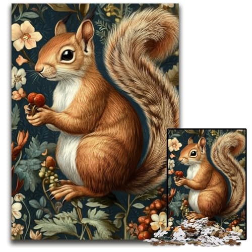 Puzzle für Erwachsene mit 1000 Teilen, Eichhörnchen, Holzpuzzle, pädagogisches Denkspiel, künstlerische Heim- und Bürodekoration, ab 14 Jahren, 50x75cm Puzzle für Erwachsene mit 1000 Teilen, Eichhörnchen, Holzpuzzle, pädagogisches Denkspiel, künstlerische Heim- und Bürodekoration, ab 14 Jahren, 50x75cm von JIANGENNF
