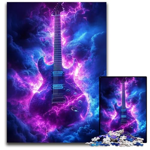 Puzzle für Erwachsene mit 1000 Teilen, Fantasie-Gitarre, Kartonpuzzle, Geburtstage, Feiertage und als Heimdekoration, 26x38cm Puzzle für Erwachsene mit 1000 Teilen, Fantasie-Gitarre, Kartonpuzzle, Geburtstage, Feiertage und als Heimdekoration, 26x38cm von JIANGENNF