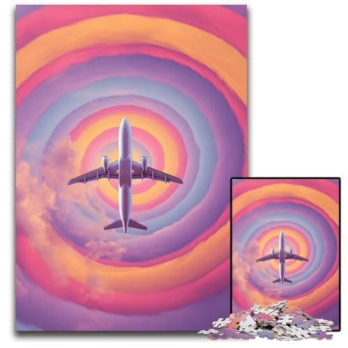 Puzzle für Erwachsene mit 1000 Teilen, Farbflugzeug, Holzpuzzle, pädagogisches Denkspiel, künstlerische Heim- und Bürodekoration, ab 14 Jahren, 50x75cm Puzzle für Erwachsene mit 1000 Teilen, Farbflugzeug, Holzpuzzle, pädagogisches Denkspiel, künstlerische Heim- und Bürodekoration, ab 14 Jahren, 50x75cm von JIANGENNF