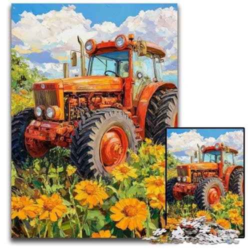 Puzzle für Erwachsene mit 1000 Teilen, Gartentraktor, Kartonpuzzle, Weihnachten, Halloween, Ostern, Neujahr, 26x38cm Puzzle für Erwachsene mit 1000 Teilen, Gartentraktor, Kartonpuzzle, Weihnachten, Halloween, Ostern, Neujahr, 26x38cm von JIANGENNF