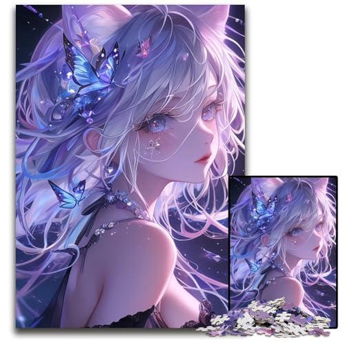 Puzzle für Erwachsene mit 1000 Teilen, Japanisches Anime-Mädchen, Holzpuzzle, pädagogisches Denkspiel, künstlerische Heim- und Bürodekoration, ab 14 Jahren, 50x75cm Puzzle für Erwachsene mit 1000 Teilen, Japanisches Anime-Mädchen, Holzpuzzle, pädagogisches Denkspiel, künstlerische Heim- und Bürodekoration, ab 14 Jahren, 50x75cm von JIANGENNF