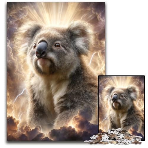 Puzzle für Erwachsene mit 1000 Teilen, Koala-Puzzle aus Karton, pädagogisches Denkspiel, künstlerische Heim- und Bürodekoration, ab 14 Jahren, 26x38cm Puzzle für Erwachsene mit 1000 Teilen, Koala-Puzzle aus Karton, pädagogisches Denkspiel, künstlerische Heim- und Bürodekoration, ab 14 Jahren, 26x38cm von JIANGENNF