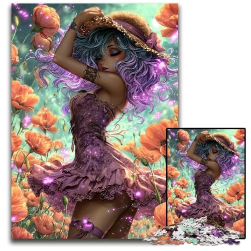 Puzzle für Erwachsene mit 1000 Teilen, Mohnmädchen, Holzpuzzle, pädagogisches Denkspiel, künstlerische Heim- und Bürodekoration, ab 14 Jahren, 50x75cm Puzzle für Erwachsene mit 1000 Teilen, Mohnmädchen, Holzpuzzle, pädagogisches Denkspiel, künstlerische Heim- und Bürodekoration, ab 14 Jahren, 50x75cm von JIANGENNF