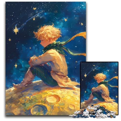 Puzzle für Erwachsene mit 1000 Teilen, Nachthimmel, Der Kleine Prinz, Holzpuzzle, pädagogisches Denkspiel, künstlerische Heim- und Bürodekoration, ab 14 Jahren, 50x75cm Puzzle für Erwachsene mit 1000 Teilen, Nachthimmel, Der Kleine Prinz, Holzpuzzle, pädagogisches Denkspiel, künstlerische Heim- und Bürodekoration, ab 14 Jahren, 50x75cm von JIANGENNF