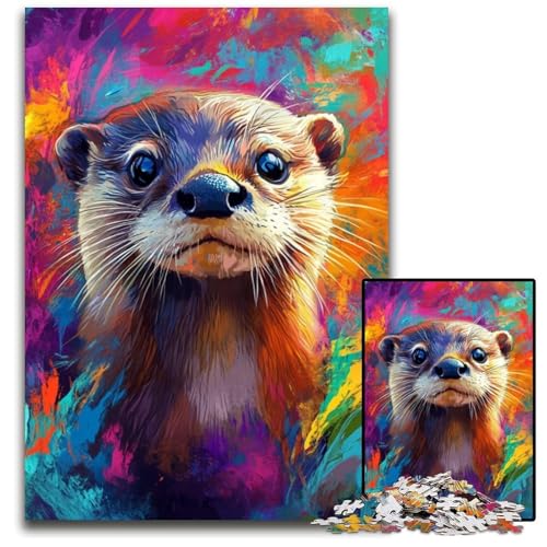 Puzzle für Erwachsene mit 1000 Teilen, Otterbaby, Kartonpuzzle, pädagogisches Denkspiel, künstlerische Heim- und Bürodekoration, ab 14 Jahren, 26x38cm Puzzle für Erwachsene mit 1000 Teilen, Otterbaby, Kartonpuzzle, pädagogisches Denkspiel, künstlerische Heim- und Bürodekoration, ab 14 Jahren, 26x38cm von JIANGENNF
