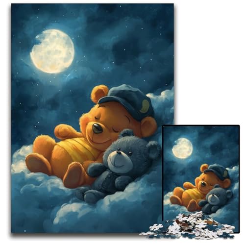 Puzzle für Erwachsene mit 1000 Teilen, Teddybär-Puzzle aus Karton, pädagogisches Denkspiel, künstlerische Heim- und Bürodekoration, ab 14 Jahren, 26x38cm Puzzle für Erwachsene mit 1000 Teilen, Teddybär-Puzzle aus Karton, pädagogisches Denkspiel, künstlerische Heim- und Bürodekoration, ab 14 Jahren, 26x38cm von JIANGENNF