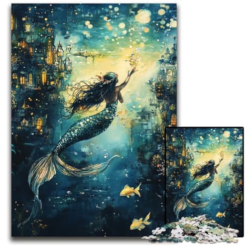 Puzzle für Erwachsene mit 1000 Teilen, Unterwasserfisch, Holzpuzzle, pädagogisches Denkspiel, künstlerische Heim- und Bürodekoration, ab 14 Jahren, 50x75cm Puzzle für Erwachsene mit 1000 Teilen, Unterwasserfisch, Holzpuzzle, pädagogisches Denkspiel, künstlerische Heim- und Bürodekoration, ab 14 Jahren, 50x75cm von JIANGENNF