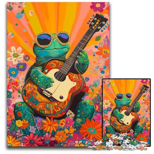 Puzzle für Erwachsene mit 1000 Teilen, Vintage-Gitarre, Holzpuzzle, pädagogisches Denkspiel, künstlerische Heim- und Bürodekoration, ab 14 Jahren, 50x75cm Puzzle für Erwachsene mit 1000 Teilen, Vintage-Gitarre, Holzpuzzle, pädagogisches Denkspiel, künstlerische Heim- und Bürodekoration, ab 14 Jahren, 50x75cm von JIANGENNF