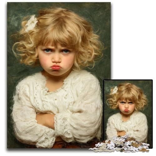 Puzzle für Erwachsene mit 1000 Teilen, Wütender Kleiner Junge, Holzpuzzle zum Stressabbau, Zeitvertreib zu Hause, EIN Kunstwerk für Kinder ab 14 Jahren, 50x75cm Puzzle für Erwachsene mit 1000 Teilen, Wütender Kleiner Junge, Holzpuzzle zum Stressabbau, Zeitvertreib zu Hause, EIN Kunstwerk für Kinder ab 14 Jahren, 50x75cm von JIANGENNF