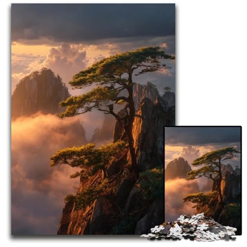 Puzzle für Erwachsene mit 1000 Teilen Kiefern auf der Klippe, Kartonpuzzle, pädagogisches Denkspiel, künstlerische Heim- und Bürodekoration, ab 14 Jahren, 26x38cm Puzzle für Erwachsene mit 1000 Teilen Kiefern auf der Klippe, Kartonpuzzle, pädagogisches Denkspiel, künstlerische Heim- und Bürodekoration, ab 14 Jahren, 26x38cm von JIANGENNF