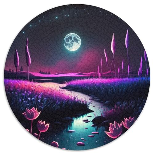 Puzzle im japanischen Stil für Erwachsene, 1000 Teile, 1000-teiliges rundes Puzzle für Erwachsene, hochschwieriges Denkspiel für Teenager (Größe 67,5 x 67,5 cm) von JIANGENNF